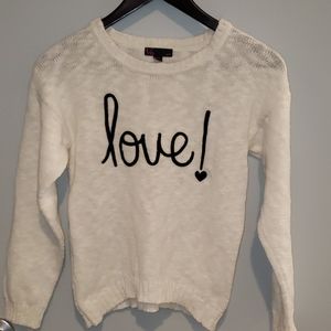 t/o  love! sweater